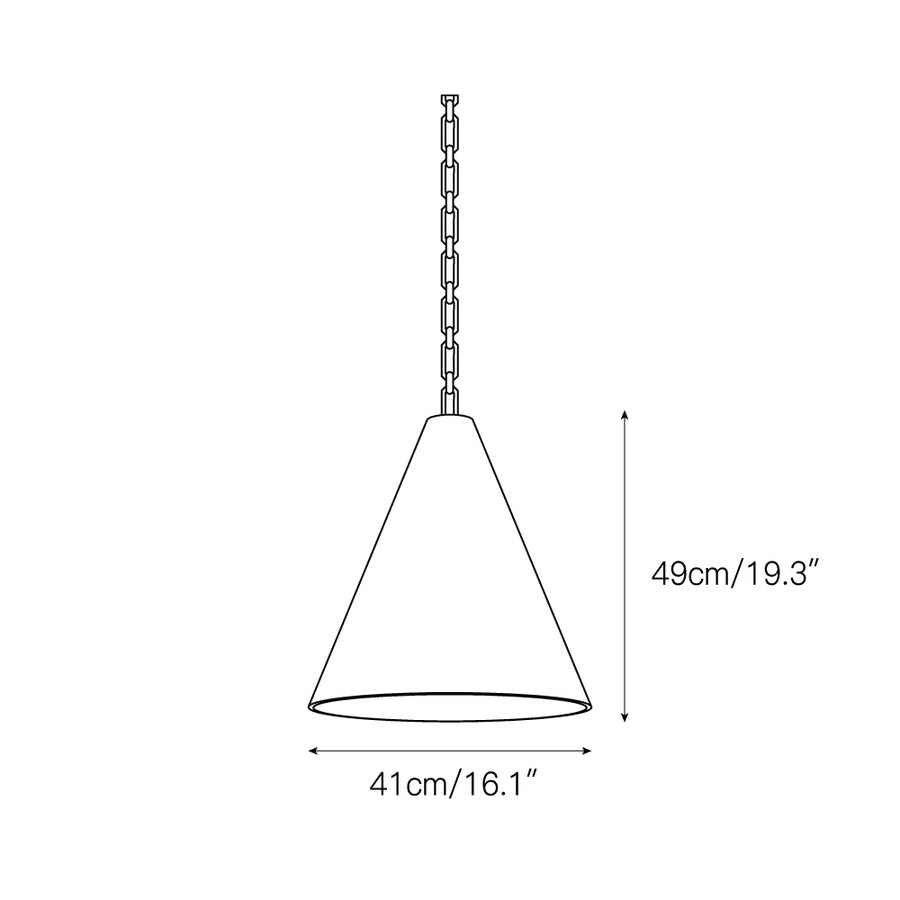 White Plaster Pendant Lamp – detail 3 — Dimension drawings 1