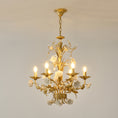 Load image into Gallery viewer, White Rose Crystal Chandelier
