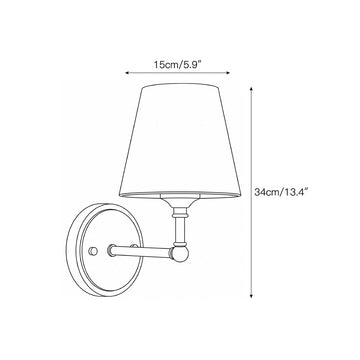 Whitney Wall Sconce – detail 3 — Dimension drawings 1