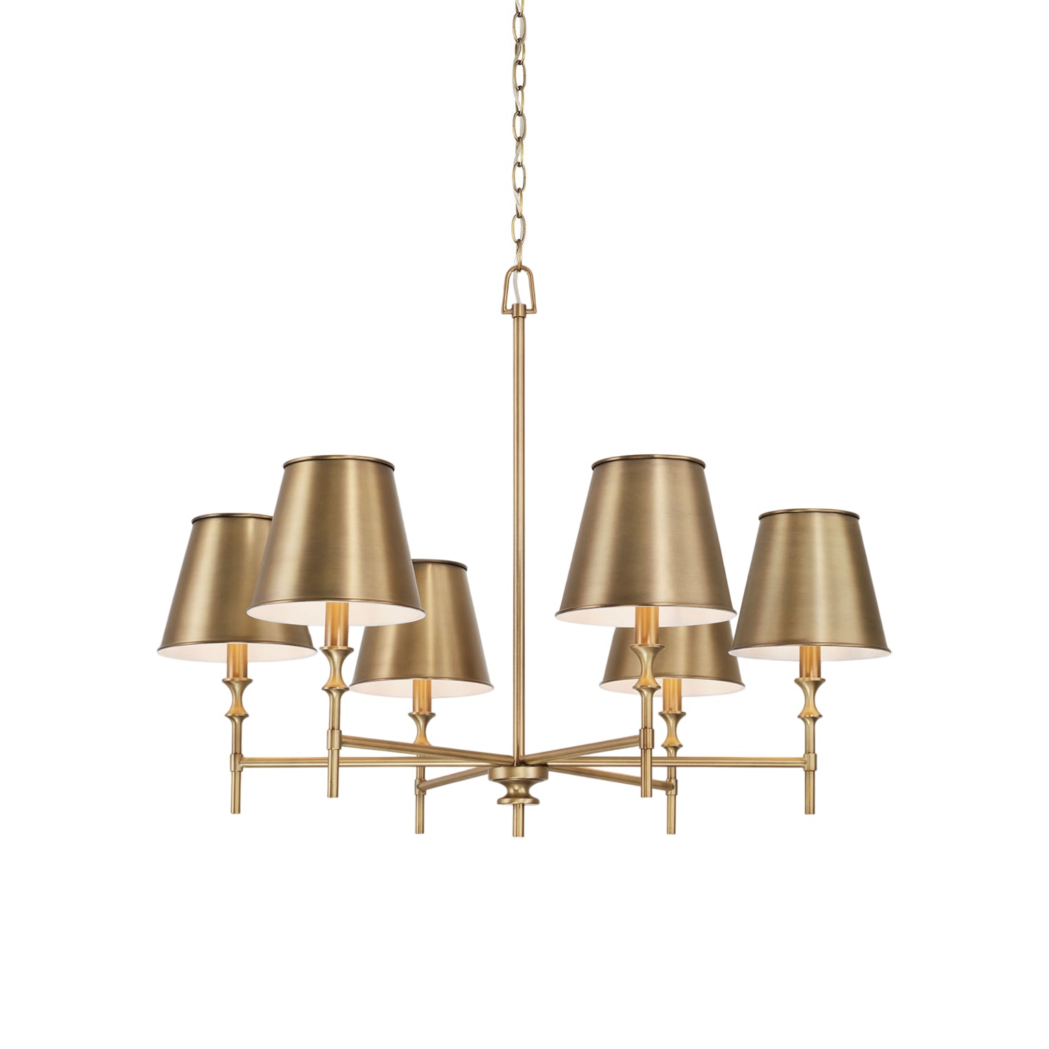 Whitney Brass Chandelier