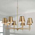 Load image into Gallery viewer, Whitney Brass Chandelier
