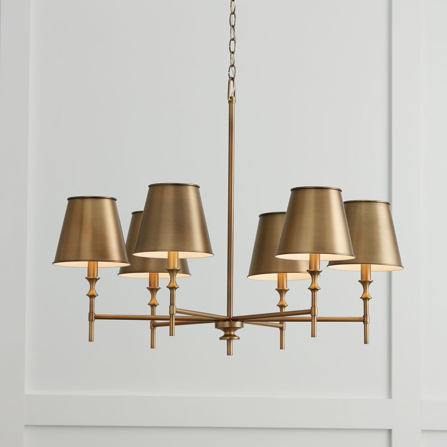 Whitney Brass Chandelier