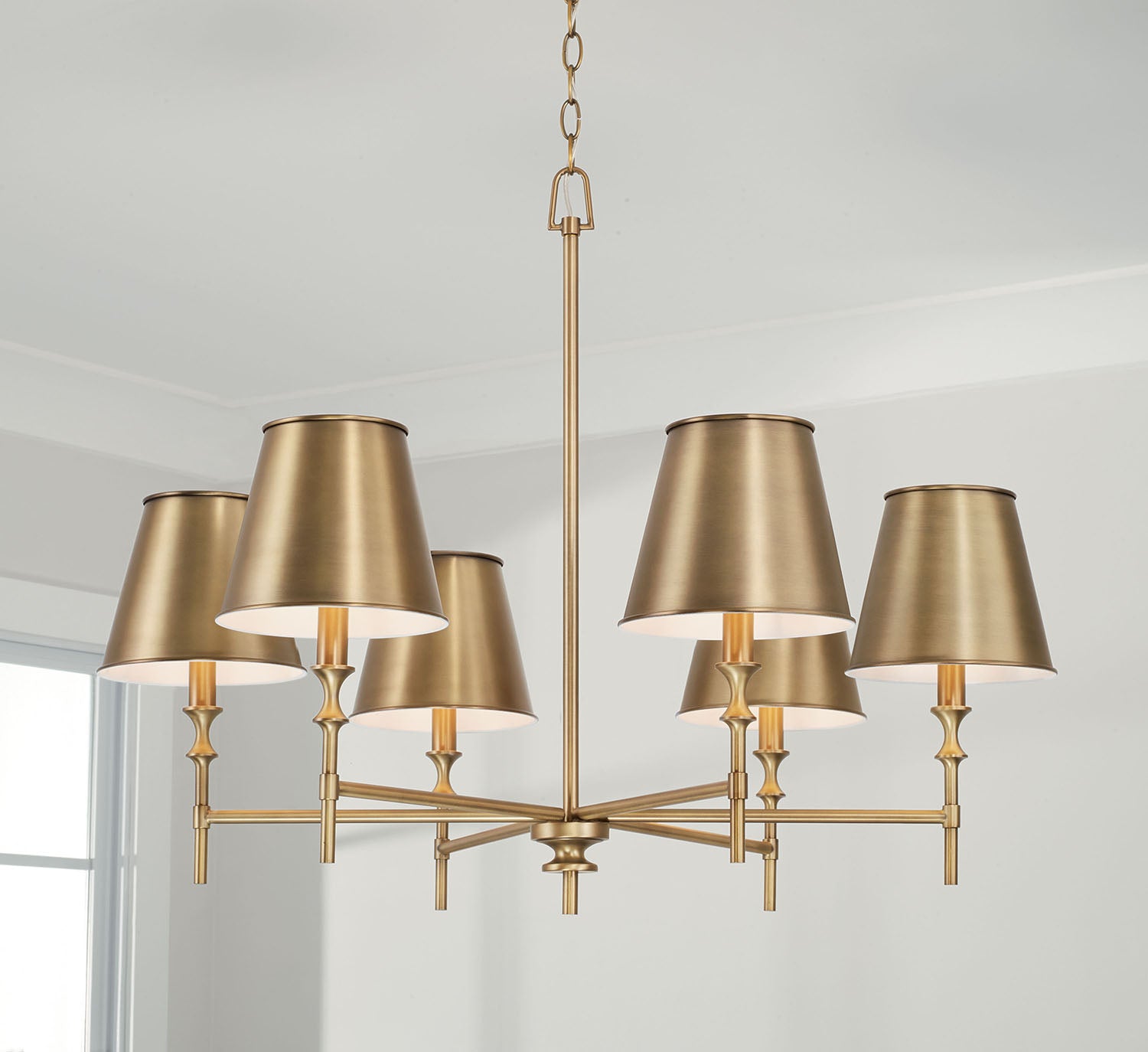 Whitney Brass Chandelier