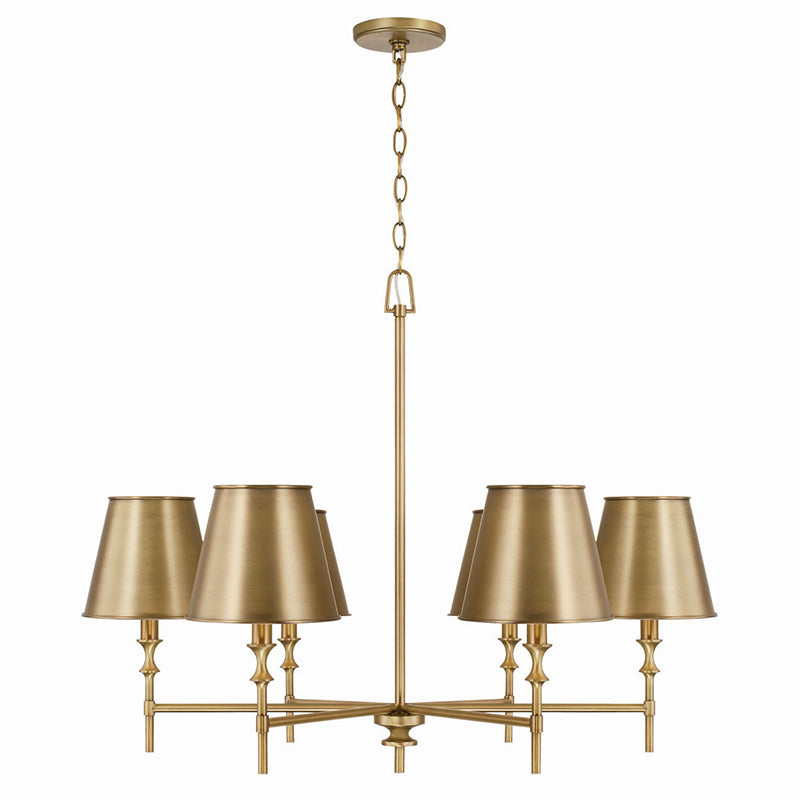 Whitney Brass Chandelier