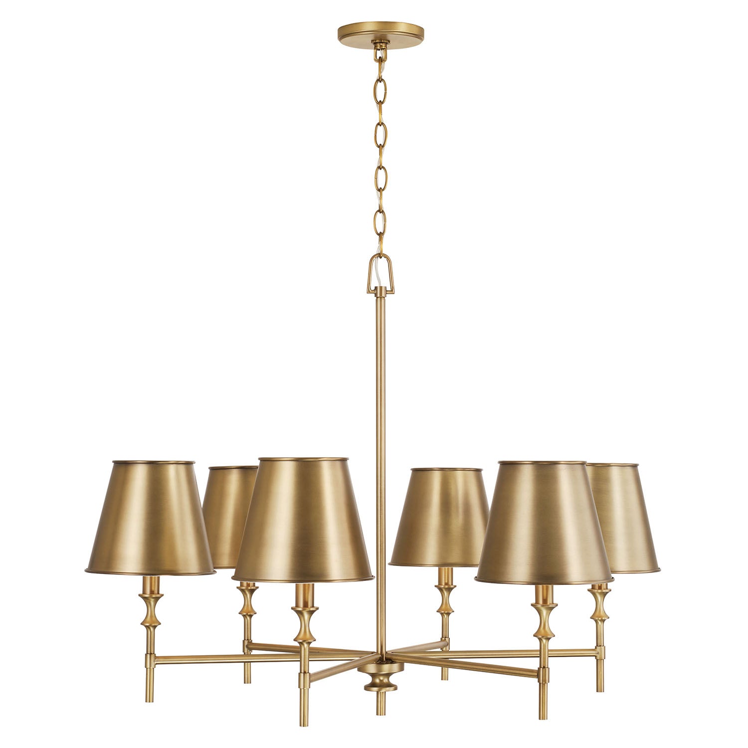 Whitney Brass Chandelier