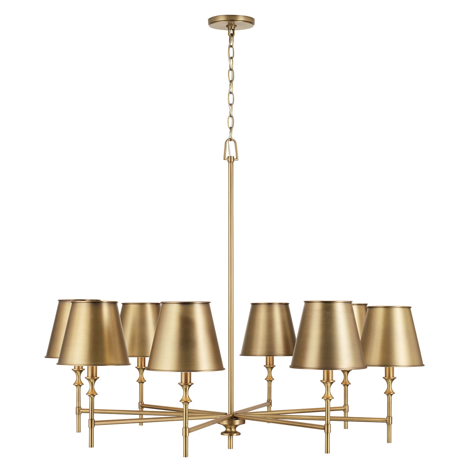 Whitney Brass Chandelier