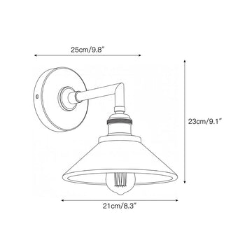Whizzer Alabaster Wall Sconce – detail 3 — Dimension drawings 1