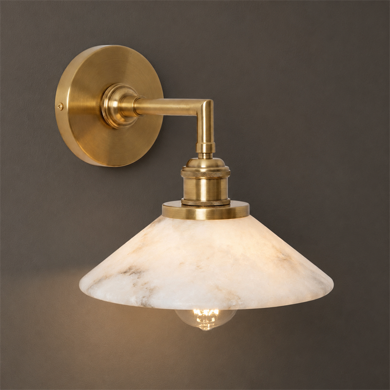 Whizzer Alabaster Wall Sconce