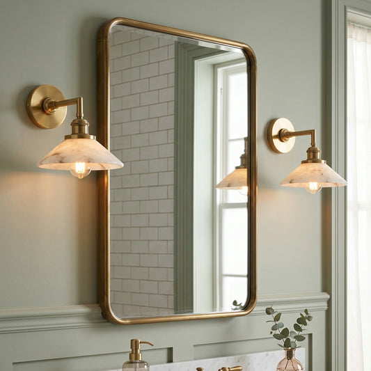 Whizzer Alabaster Wall Sconce