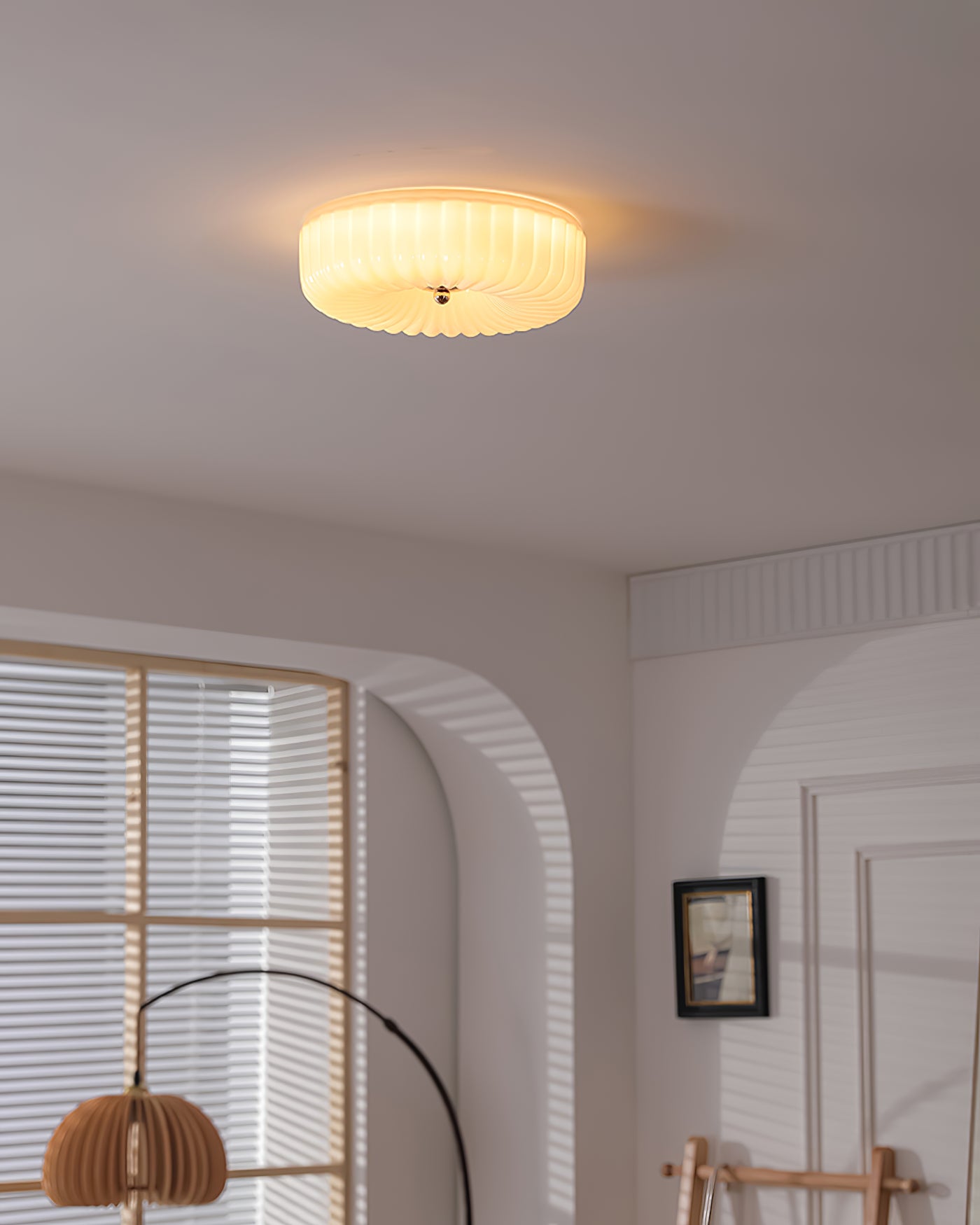 Willa Glass Flush Mount Ceiling Light