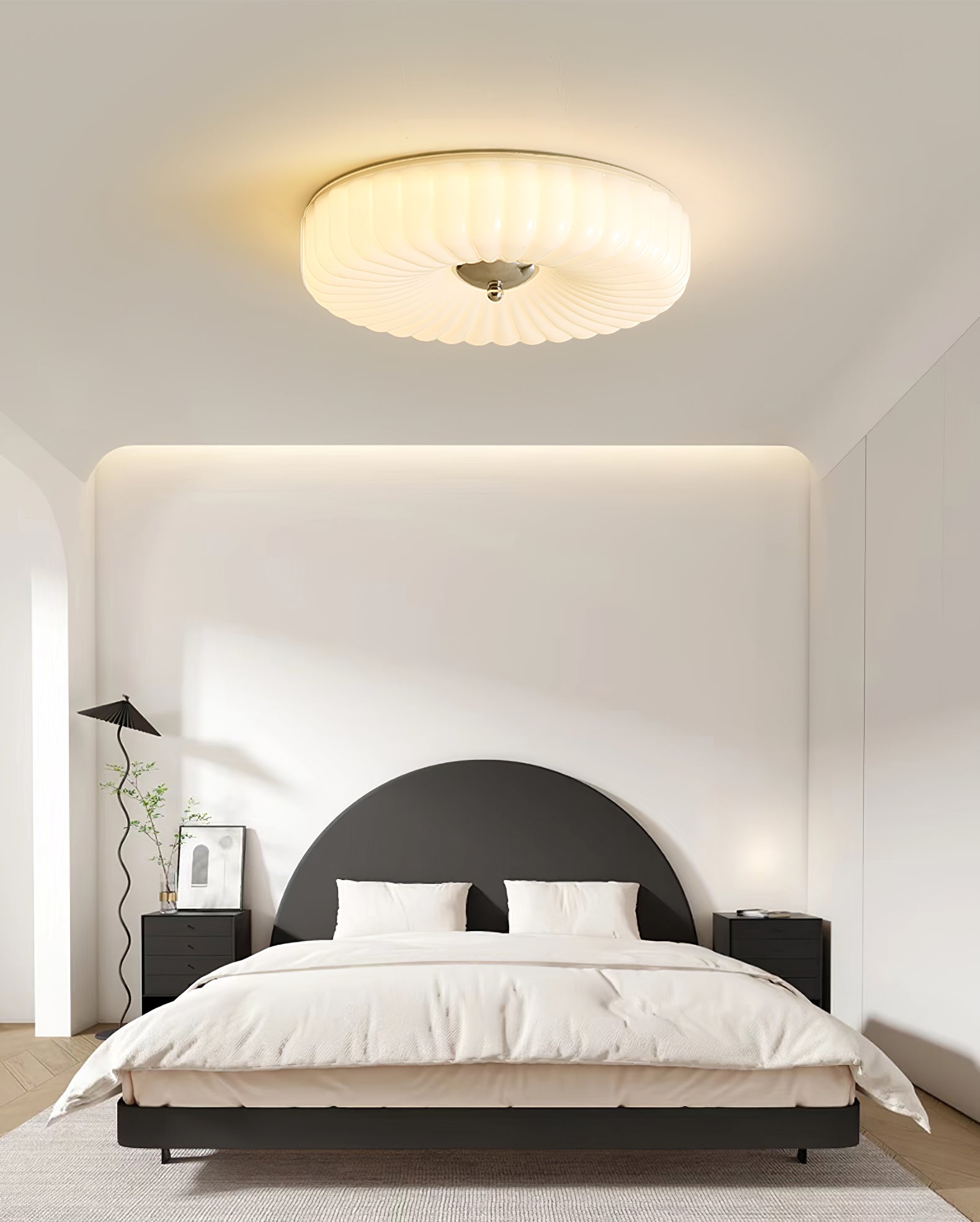 Willa Glass Flush Mount Ceiling Light