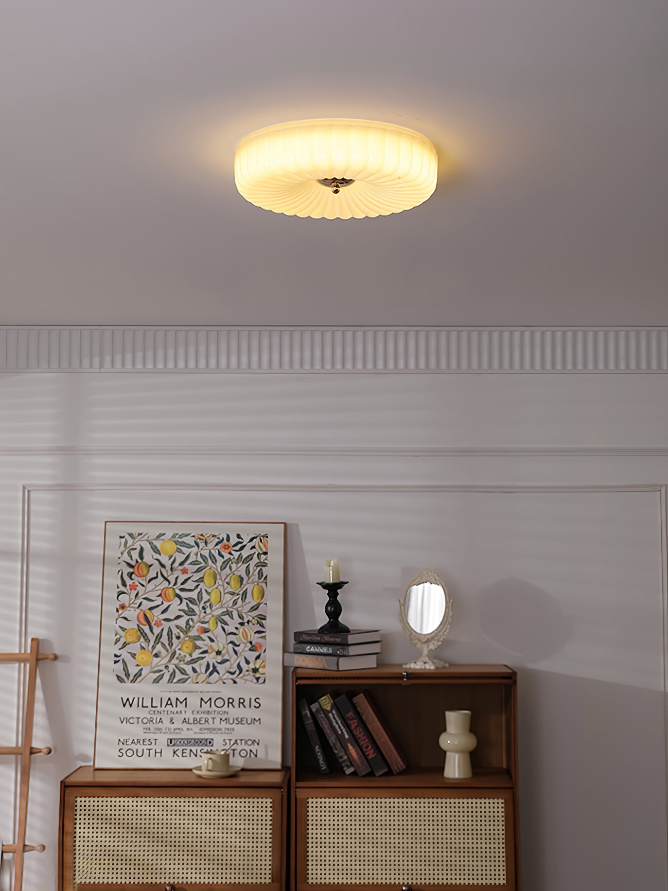 Willa Glass Flush Mount Ceiling Light