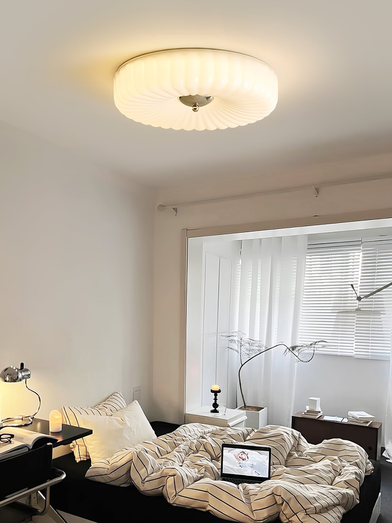 Willa Glass Flush Mount Ceiling Light