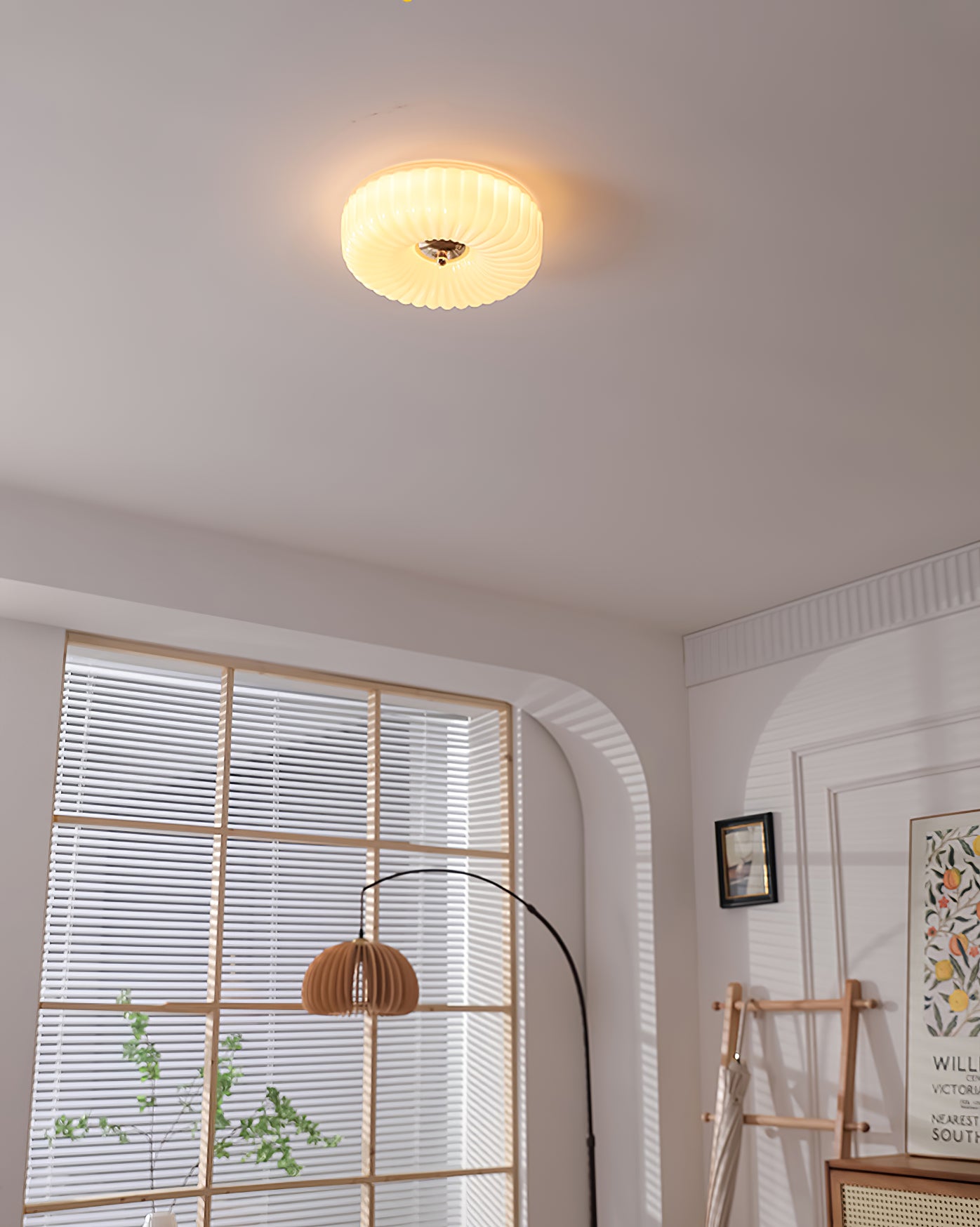 Willa Glass Flush Mount Ceiling Light