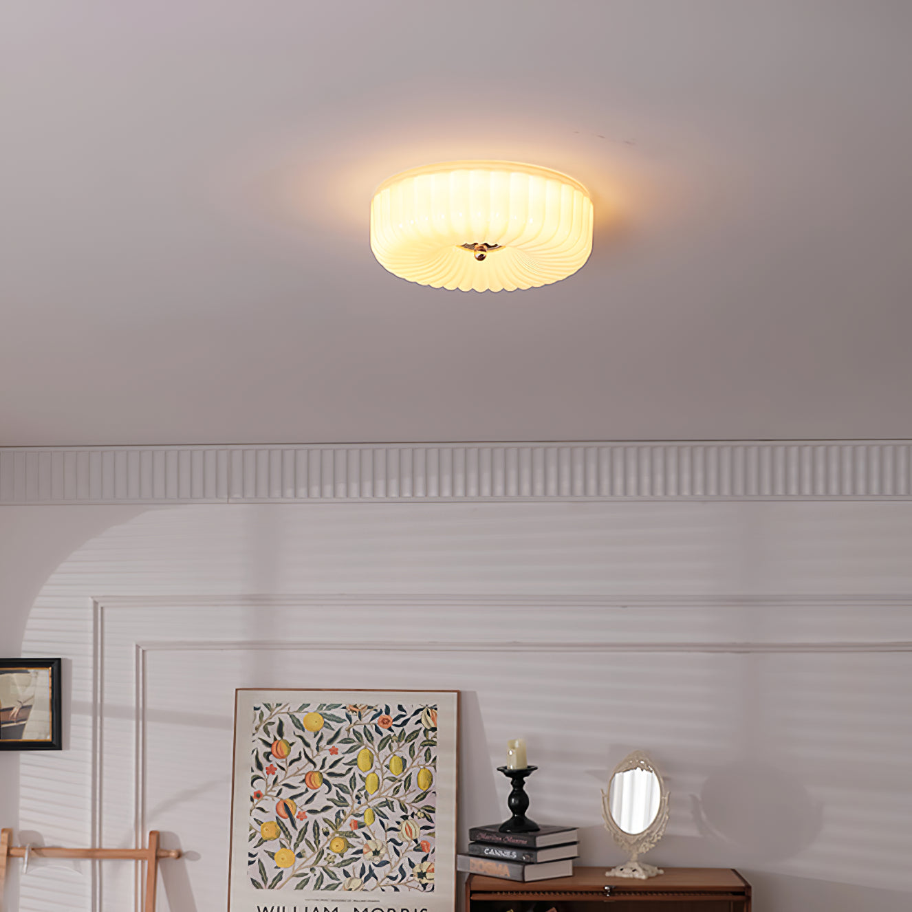 Willa Glass Flush Mount Ceiling Light