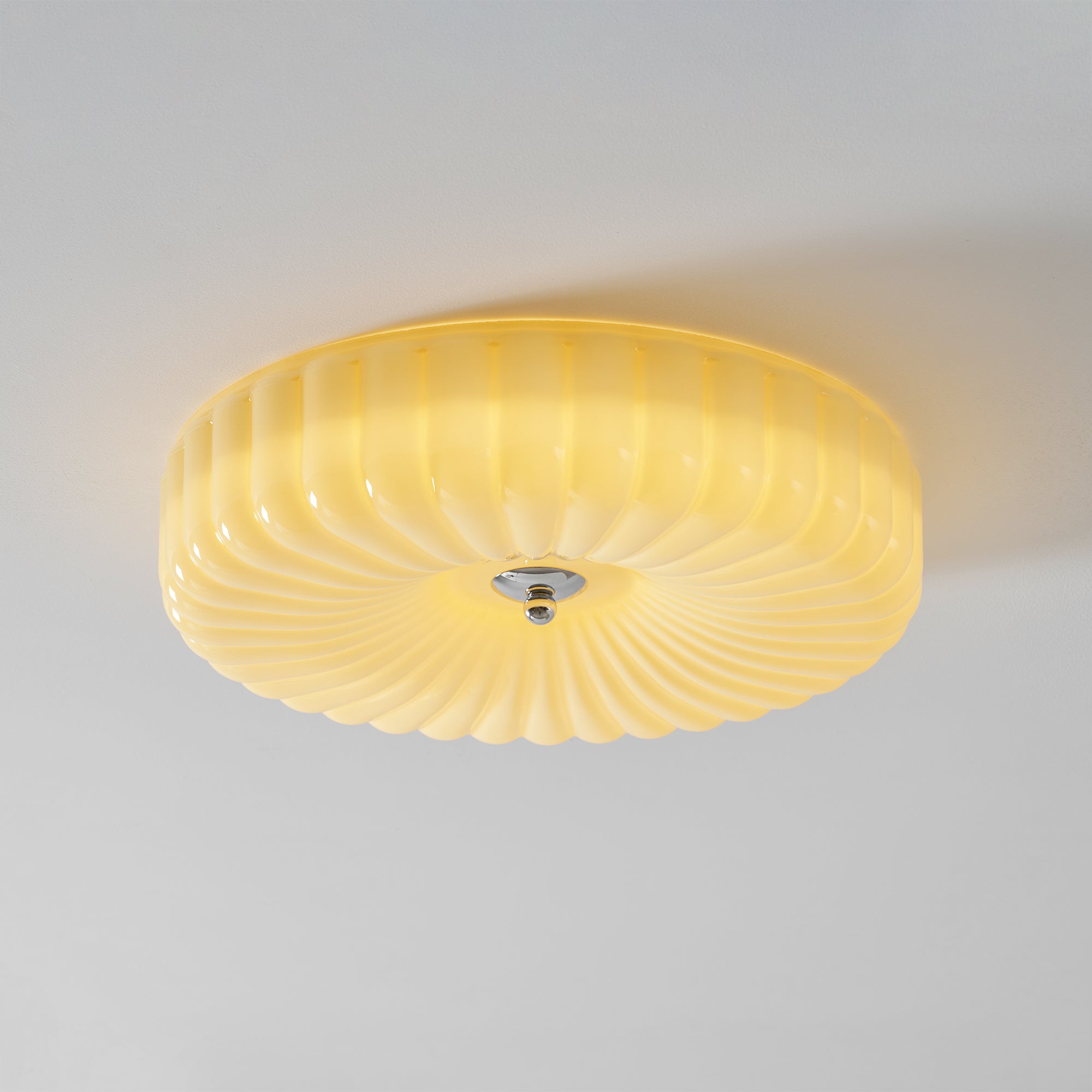 Willa Glass Flush Mount Ceiling Light