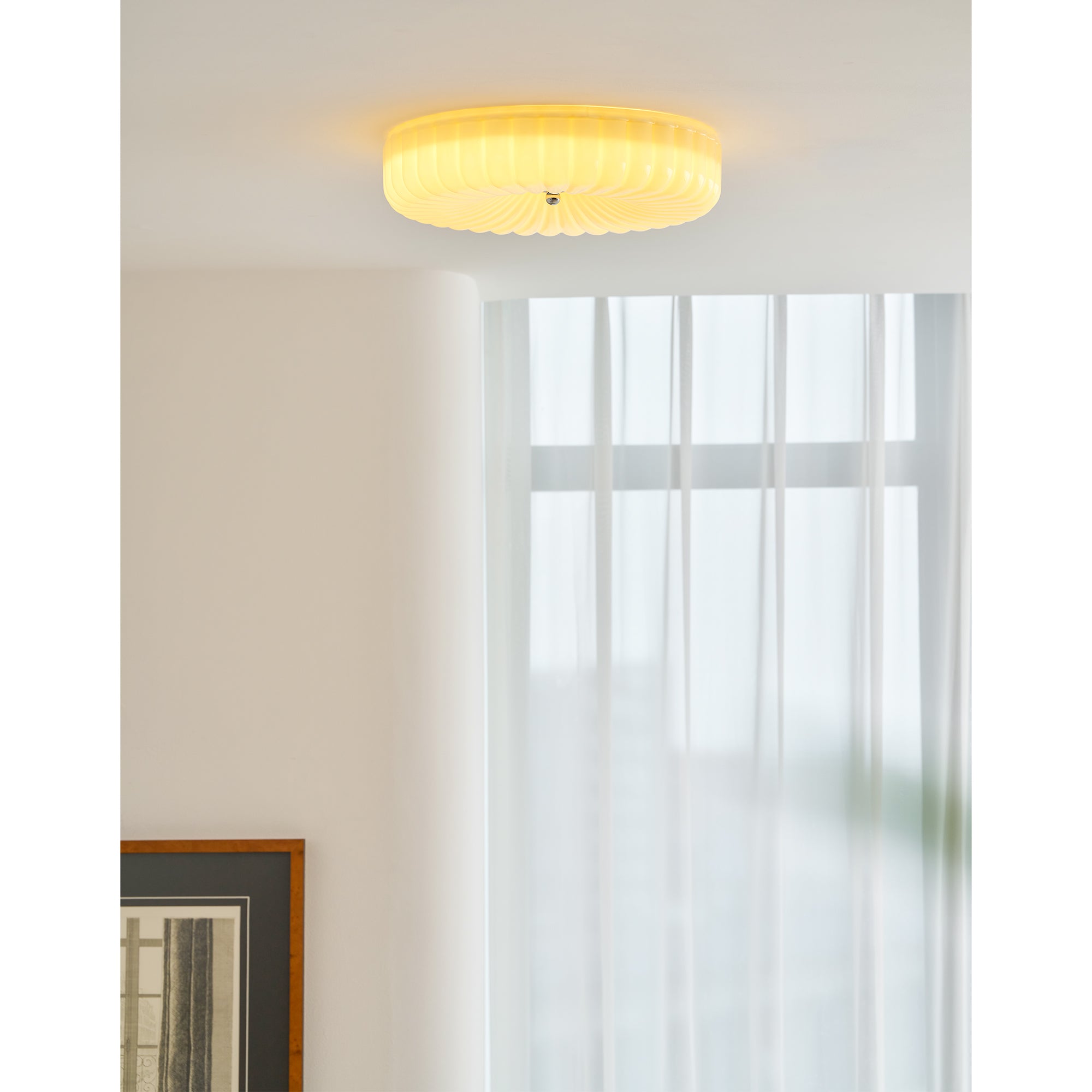 Willa Glass Flush Mount Ceiling Light