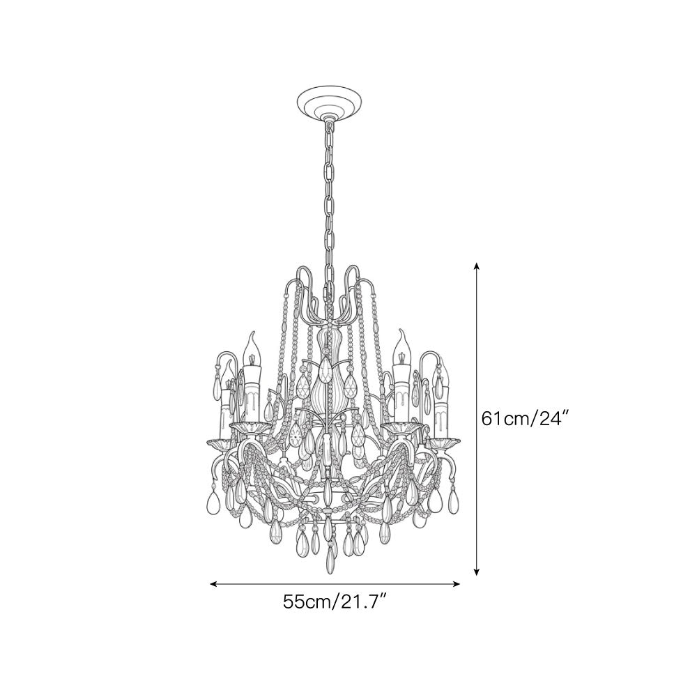 Willow Park Crystal Chandelier