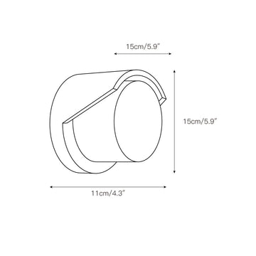 Wilma Wall Lamp – detail 3 — Dimension drawings 1