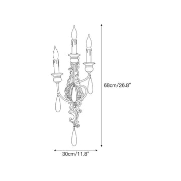 Windsor Wall Sconce – detail 5 — Dimension drawings 3