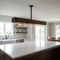 Load image into Gallery viewer, Wood-beam Island Chandelier
