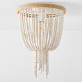 Load image into Gallery viewer, Wood Beaded Teen Ceiling Lamp
