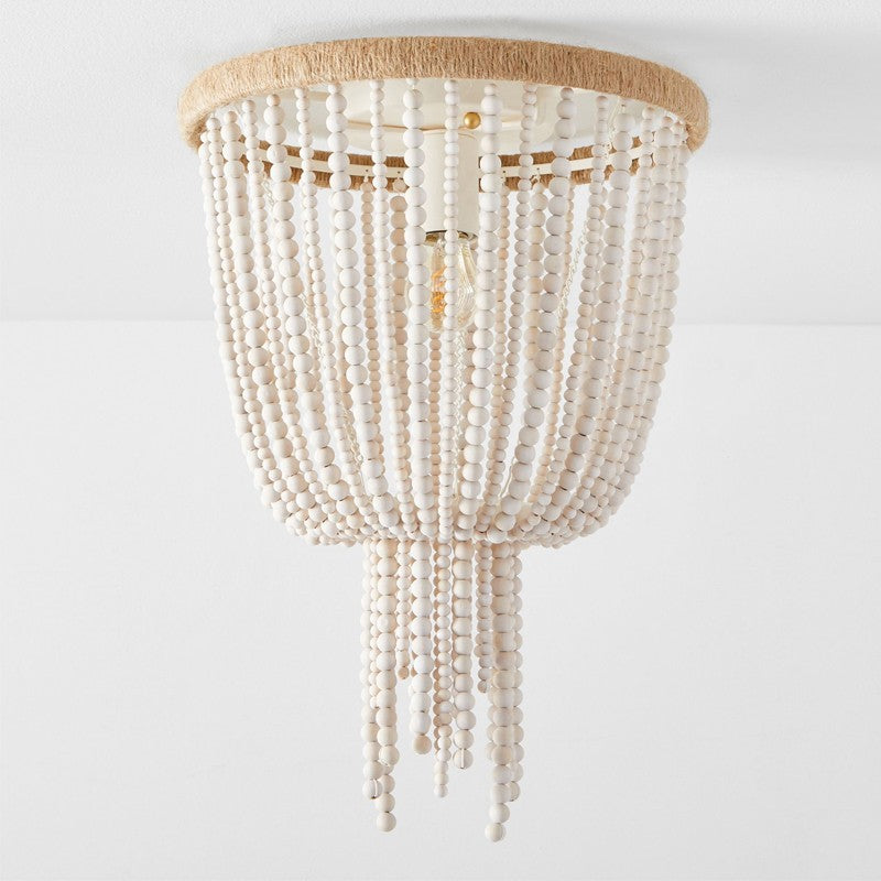 Wood Beaded Teen Ceiling Lamp