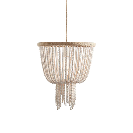 Lustre en perles de bois pour adolescents