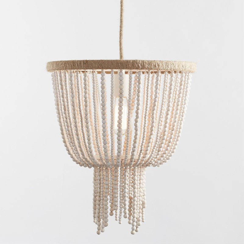 Lustre en perles de bois pour adolescents