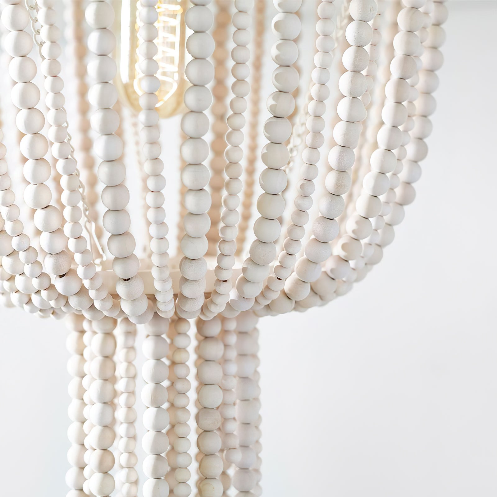 Lustre en perles de bois pour adolescents