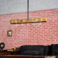 Load image into Gallery viewer, Wood-beam Island Chandelier
