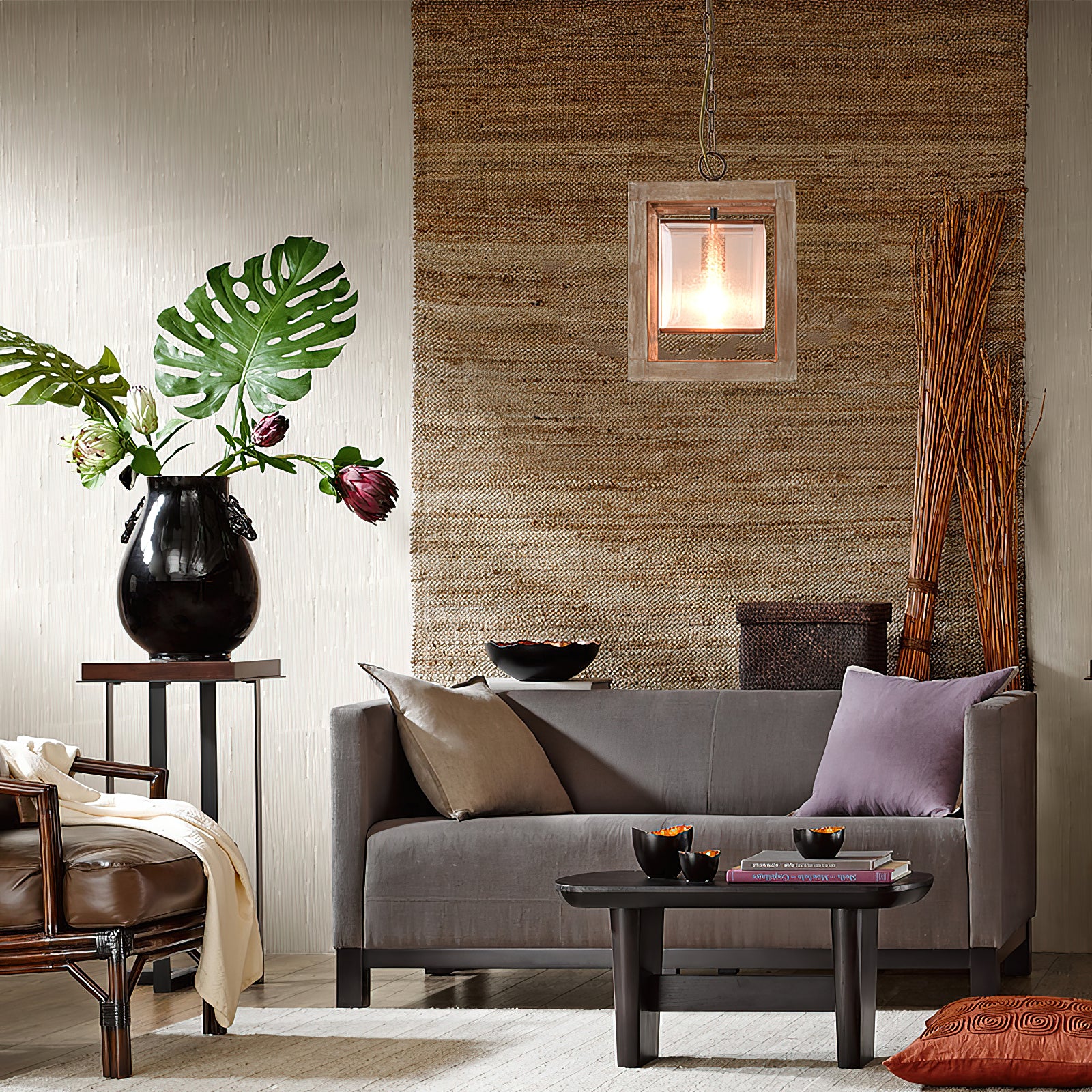 Wooden Globe Pendant Lamp