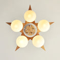 Load image into Gallery viewer, Wooden Star With Glass Chandelier
