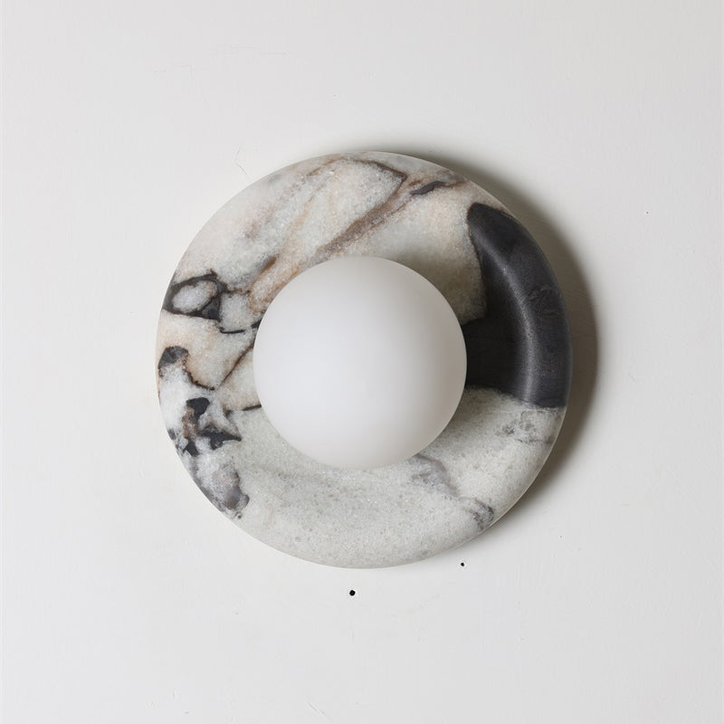 Orli White Marble Sconce