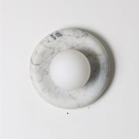 Orli White Marble Sconce