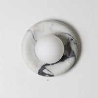 Orli White Marble Sconce