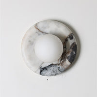 Orli White Marble Sconce