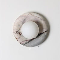 Orli White Marble Sconce