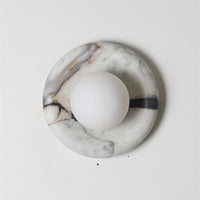 Orli White Marble Sconce