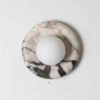 Orli White Marble Sconce