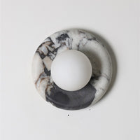 Orli White Marble Sconce