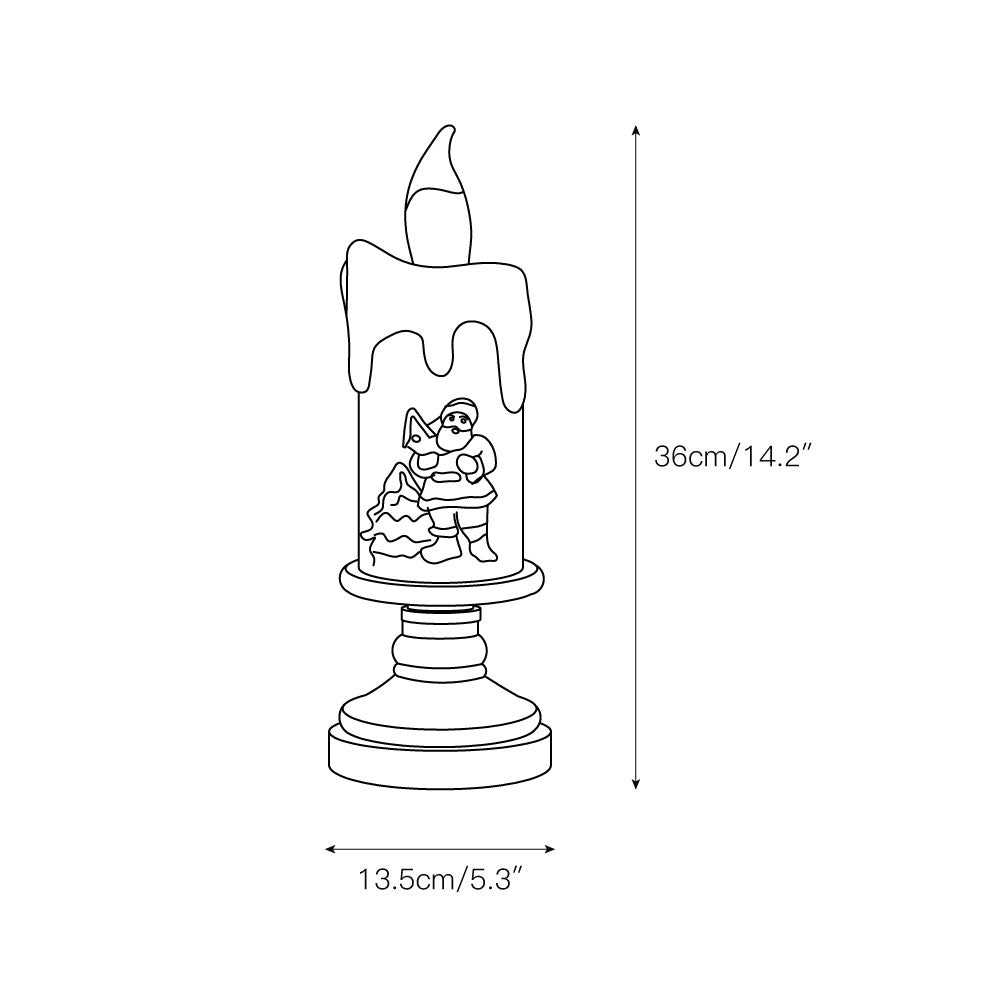 Xmas Candles Table Lamp (built-in battery)