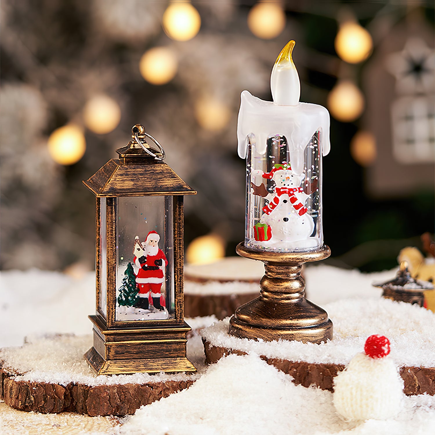 Xmas Candles Table Lamp (built-in battery)