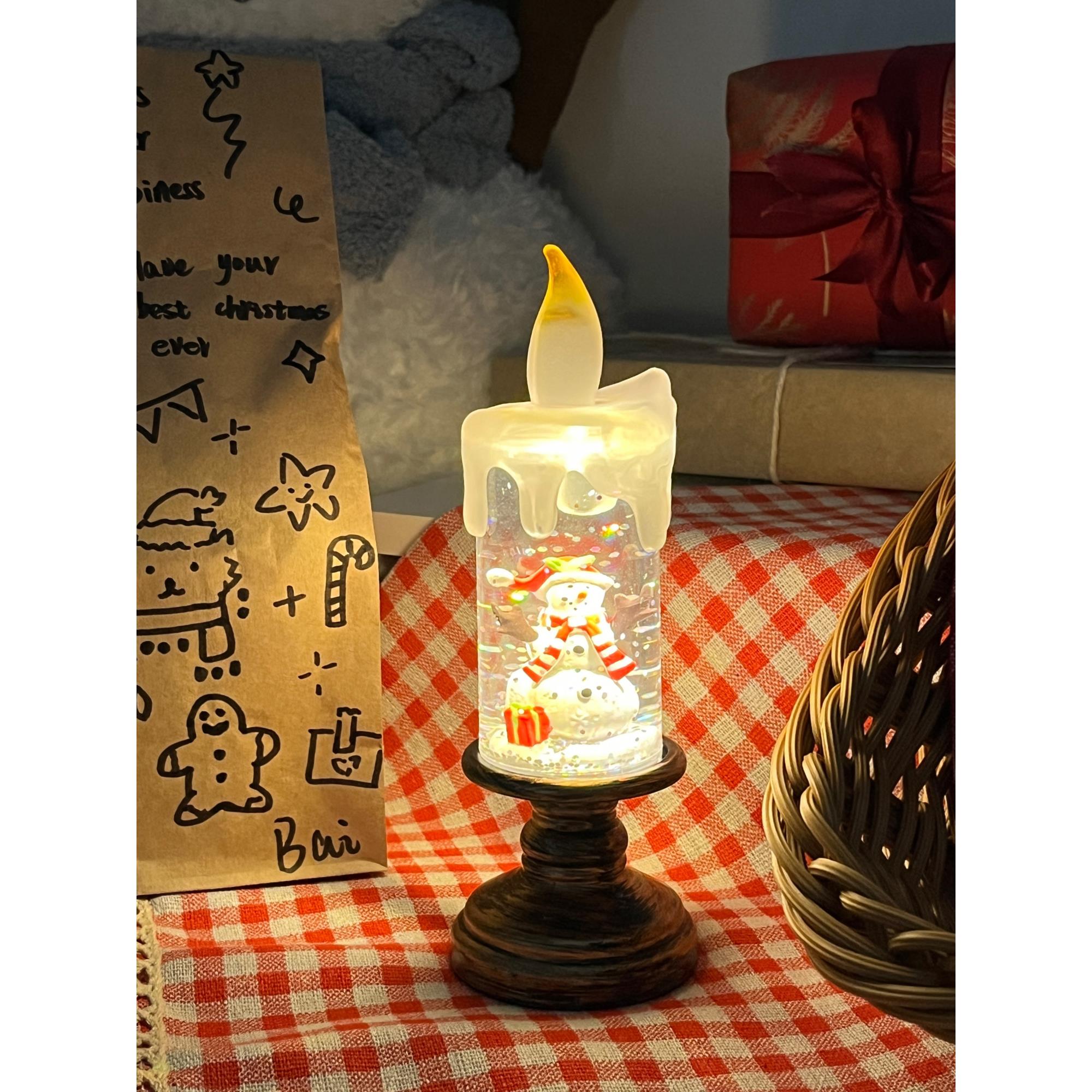 Xmas Candles Table Lamp (built-in battery)