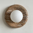 Load image into Gallery viewer, Orli Beige Marble Sconce
