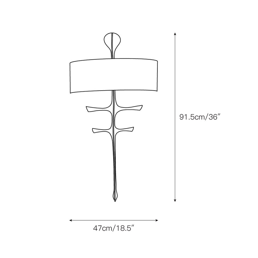 Yali Wall Lamp – detail 3 — Dimension drawings 1