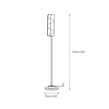 Years Alabaster Floor Lamp – detail 3 — Dimension drawings 1