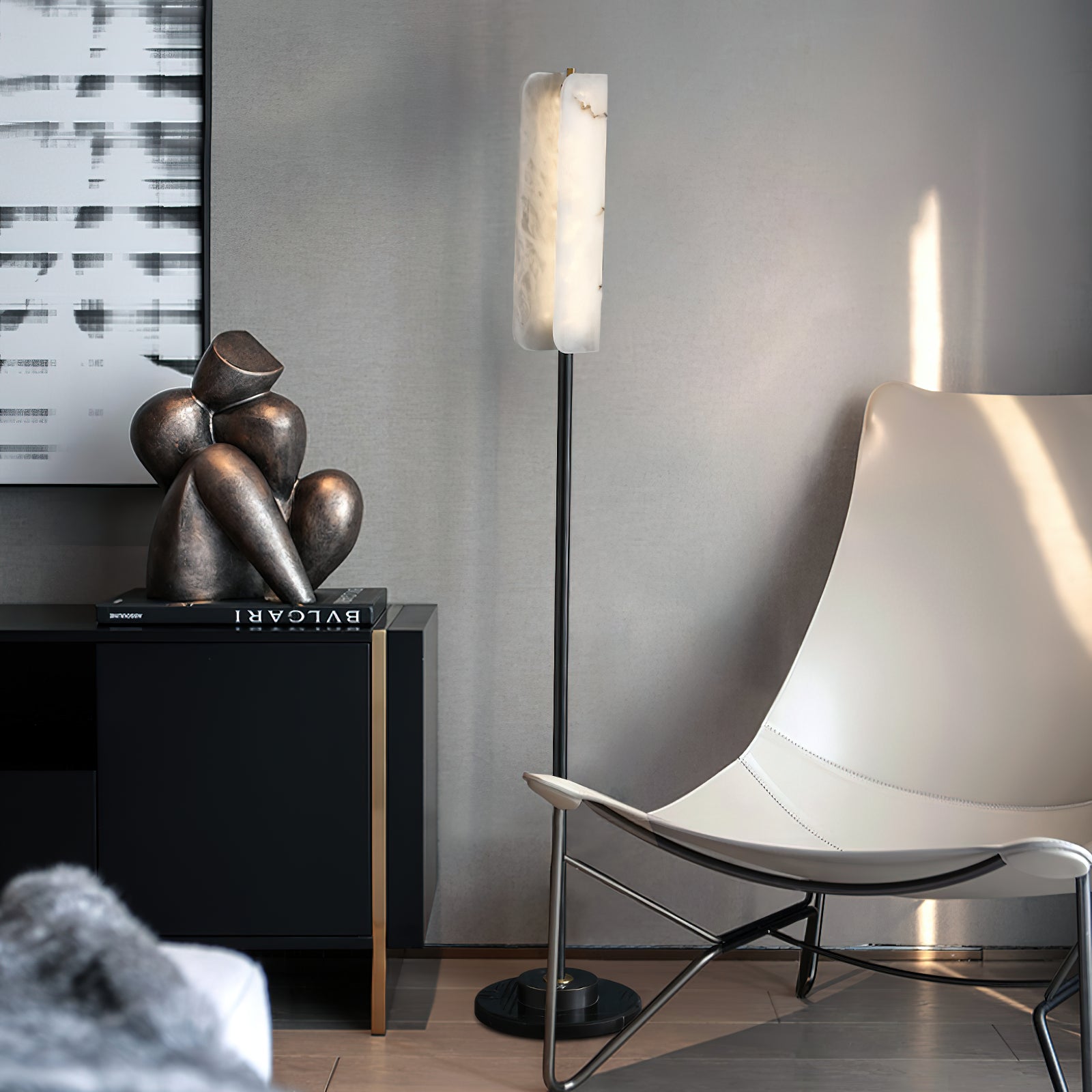 Years Alabaster Floor Lamp