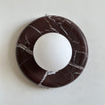 Load image into Gallery viewer, Orli Deep Purple Red Marble Sconce
