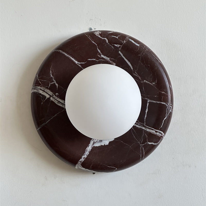 Orli Deep Purple Red Marble Sconce